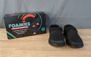 lot 203 image: New Foamies Skechers Mens Size 11 Slip-On Slippers K