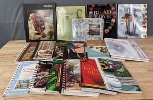 lot 221 image: Assortment of Books Cooking from the Heart, Our Favorite Recipes, Creative Wire Jewelry, Fabulous Earrings, Bead Love, Wire Style and More K