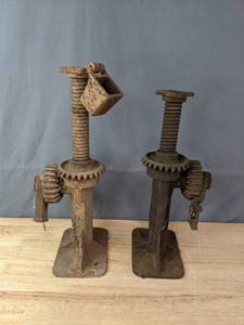 lot 241 image: Set of Two Vintage Car Jacks   M
