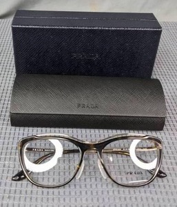 lot 184A image: NEW Prada VPR04V 2AU-101 Eyeglass Glasses with Display Lenses L