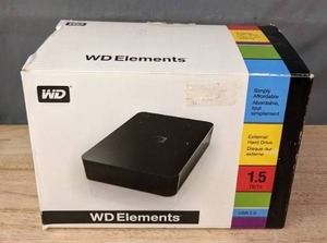 lot 160 image: WD Elements External Hard Drive 1.5TB R
