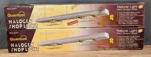 lot 82 image: (2) New Quantum Ceiling Mounted Halogen Shop Lights  R