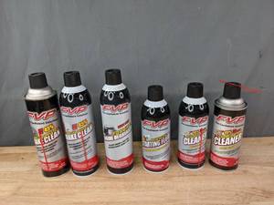 lot 259 image: New Cans of FVP Non Chlorinated Break Cleaner, Starting Fluid and Carburetor Cleaner  R