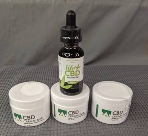 lot 278 image: NEW Life CBD Oil and CBD Cream (3 Containers) R