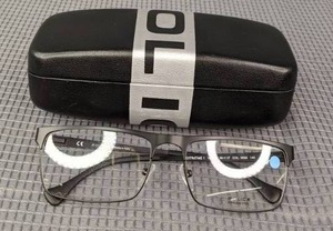 lot 334A image: NEW Police Extratime 1 V8970 Eyeglass Glasses with Display Lenses L