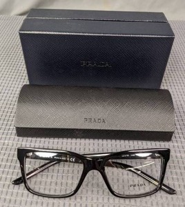 lot 189A image: New Prada VPR17V 1AB-101 Eyeglass Glasses with Display Lenses L