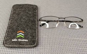 lot 144A image: NEW Adin Thomas AT-456 Eyeglass Glasses with Display Lenses L