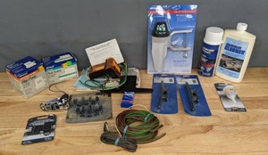 lot 300A image: Assortment of Boating Supplies & More Attwood, Stearns, Shoreline Marine, Star Brite R