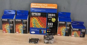 lot 263 image: Assortment of New Epson Inks 252XL & More R