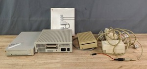 lot 350 image: Vintage Apple Computer Accessories Apple LocalTalk Locking Connector Kit DB-9, External Floppy Drive and More R