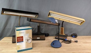 lot 351 image: Desk Lamps and Wall Sconce R
