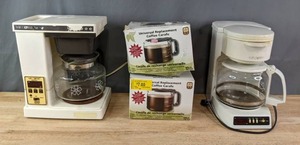 lot 343 image: Pair of Mr. Coffee Electric Coffee Makers and Two Replacement Carafes R