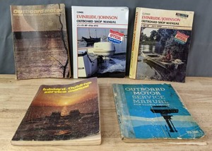 lot 135A image: (5) Vintage Outboard Motor Manuals for Evinrude, Johnson and Others  R