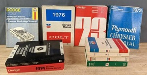 lot 85A image: Vintage Service Manuals for Dodge, Plymouth, Chrysler (1970s and 1991)  R