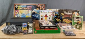 lot 347 image: Vintage Board Games and Puzzles Backgammon, Yahtzee, Chutes and Ladders and More R