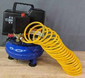lot 259A image: Air Compressor with Recoil Hose  R