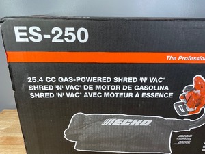lot 7 image: Brand New ECHO 165 MPH 391 CFM 25.4 cc Gas 2-Stroke Handheld Leaf Blower Shred N Vac Y