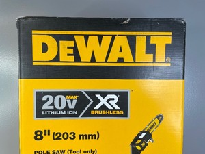 lot 16 image: Brand New DeWalt 20V MAX 8in. Cordless Battery Powered Pole Saw A