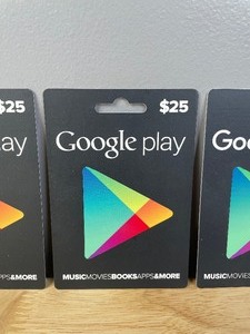 lot 21 image: $75 Worth of Google Play Gift Cards R