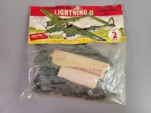 lot 77 image: Vintage AIRFIX Lockheed P38-J Lightning Model Kit in Original Package