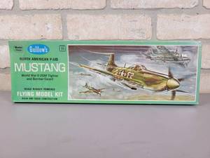 lot 162 image: SEALED Guillows North American P-51D Mustang WW2 Fighter Plane Model