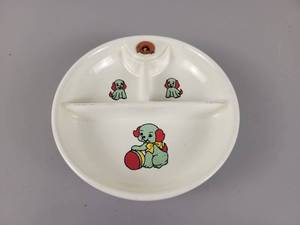 lot 170 image: Vintage Divided  Warming Baby Food Plate - Approx. 8 x 2