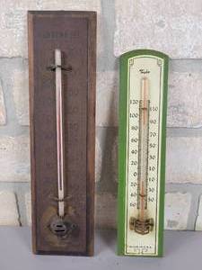 lot 166 image: (2) Vintage Thermometers - Taylor and Unknown