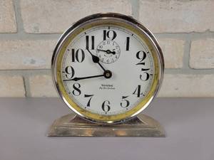 lot 199 image: 1920s Westclox big Ben DeLuxe Large Dial Alarm Clock