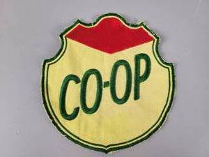 lot 229 image: RARE - Large Vintage  CO-OP Gasoline Patch - Approx. 6.5 Diameter