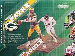 lot 102 image: Limited Edition McFarlanes Brett Favre vs Brian Urlacher Action Figures Set