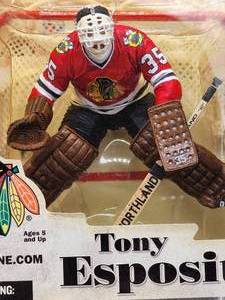 lot 109 image: McFarlanes Tony Esposito Goalie Action Figure