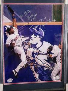 lot 83 image: Framed Tori Hunter All Star Game Autographed Picture No COA
