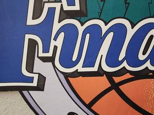 lot 118 image: Poster Board 1995 Final Four Basketball in Seattle Washington