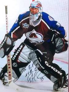 lot 15 image: NHL Great Patrick Roy Framed Autographed Photo No COA