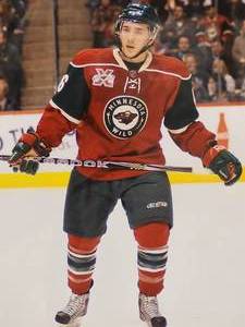 lot 72 image: Professionally Taken Photo of Minnesota Wilds Player Jared Spurgeon by Photographer Walt Barry