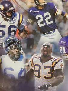 lot 122 image: Professionally Taken Photo of Bud Grant and the Minnesota Vikings by Photographer Walt Barry