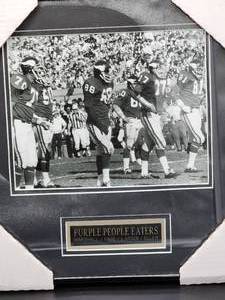 lot 99 image: Professionally Taken Photo of the Minnesota Vikings Purple People Eater by Photographer Walt Barry