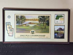 lot 61 image: Awesome Signed Picture of the 2002 PGA Championship Hazeltine National Golf Club