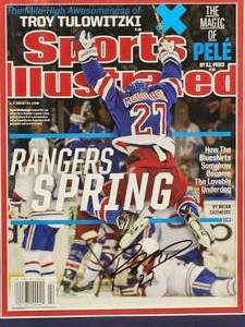lot 141 image: Framed Sports Illustration Magazine Autographed by Local Minnesotan Cretin High Player Ryan McDonagh No COA