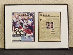 lot 147 image: Framed Sports Illustrated Featuring 1st Article Featuring the Minnesota Wild Hockey Team