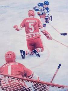lot 137 image: Very Collectable 1980 Olympics, Miracle on Ice Artist Proof. Signed by Jerome F. Ryan