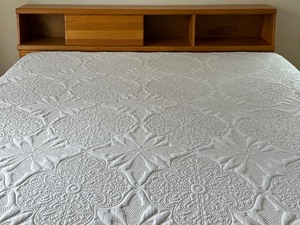 lot 16 image: King Size Wooden Bed Frame