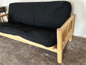 lot 36 image: Log Cabin Style Futon