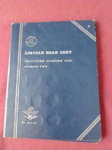 lot 17 image: Partially Filled Penny Book (1941-1972)