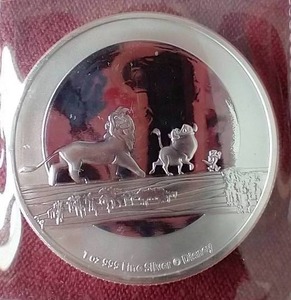 lot 39 image: 2021 Niue 1 Oz. Silver Lion King Coin