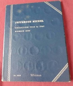 lot 43 image: Partially Filled Jefferson Nickel Book (1938-1961)