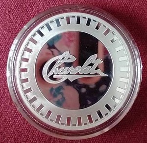 lot 69 image: Licensed Chevy 1 Oz. Silver Round