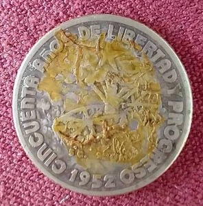 lot 86 image: 1952 Cuba Silver 20 Centavos Coin