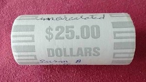 lot 87 image: $25.00 Sacagawea $1 Roll