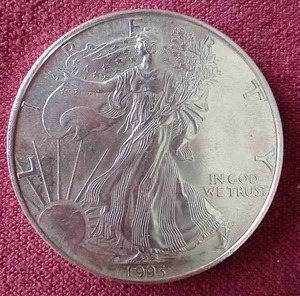 lot 95 image: 1993 1 Oz. American Silver Eagle
